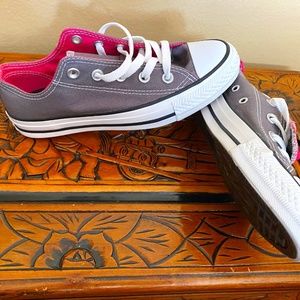 New! Converse All*Star  Gray/Pink Two-Tone